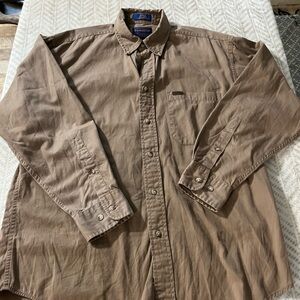 Pendleton Tan Button-Up Shirt M
